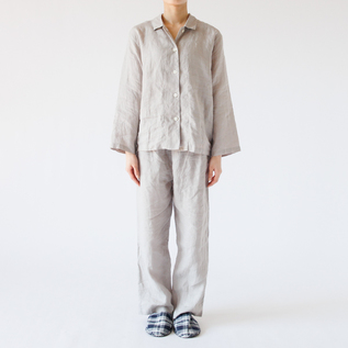 フレンチリネン パジャマ上下セット