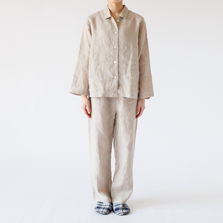 フレンチリネン パジャマ上下セット