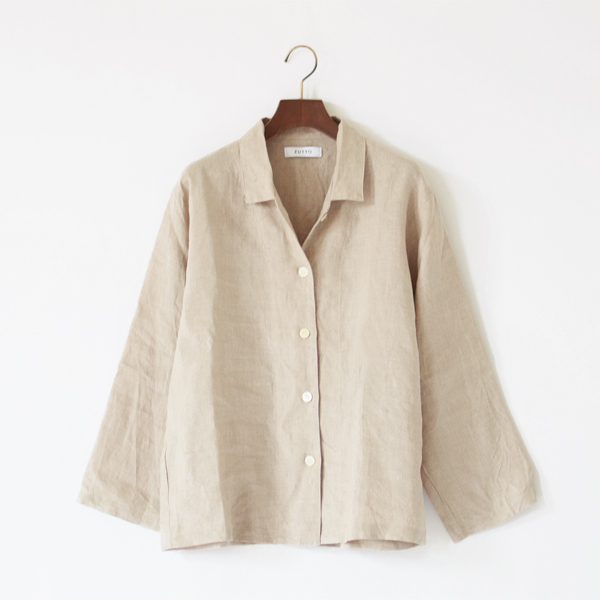 フレンチリネン パジャマ上下セット(KINARI) フレンチリネン パジャマ上下セット(KINARI)