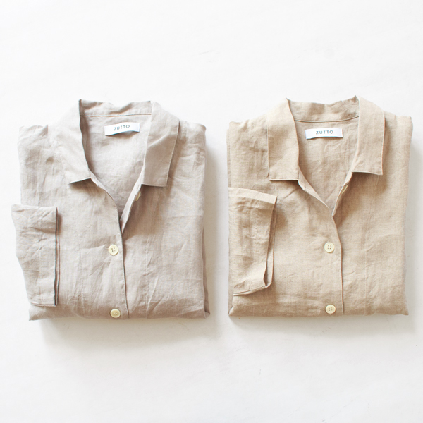 フレンチリネン パジャマ上下セット フレンチリネン パジャマ上下セット