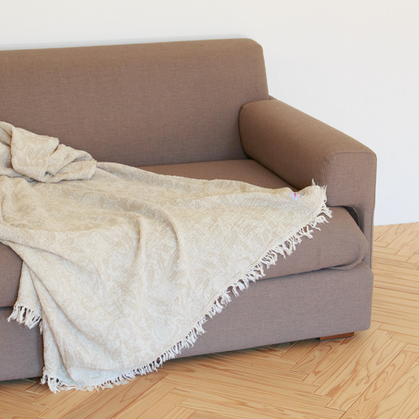 コットンスロー（140×200） フルーツ(ベージュ)