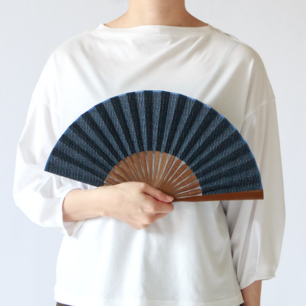 かすり扇子(六双文人) かすり扇子(六双文人)