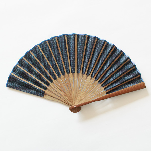 かすり扇子(六双文人)裏面 かすり扇子(六双文人)裏面