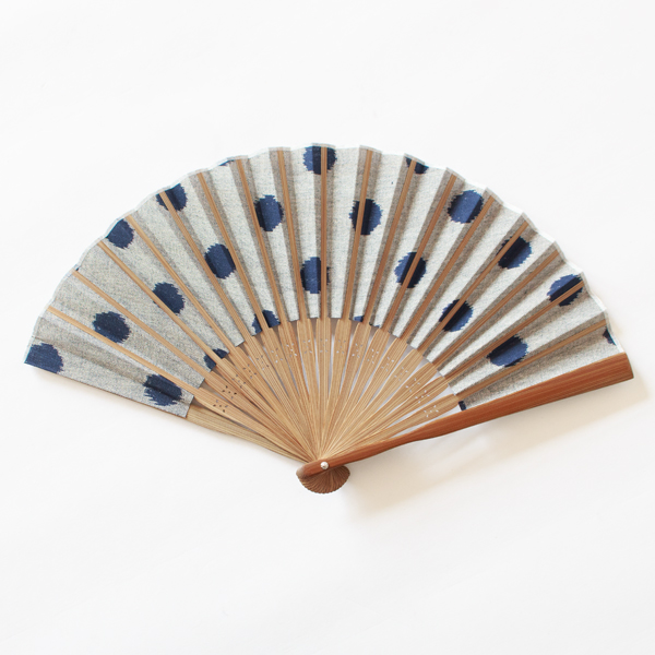 かすり扇子(晴丸)裏面 かすり扇子(晴丸)裏面