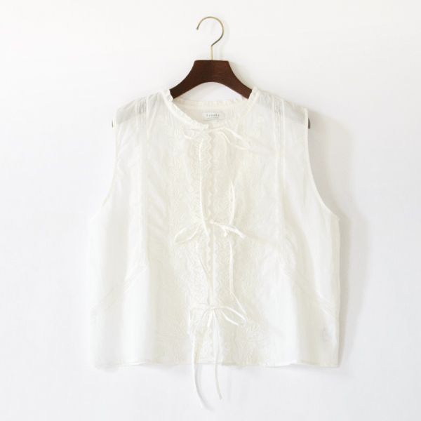 リバーレースベスト(261-2041-WHITE)