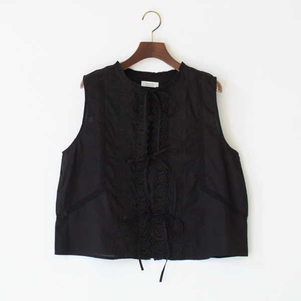リバーレースベスト(261-2041-BLACK)
