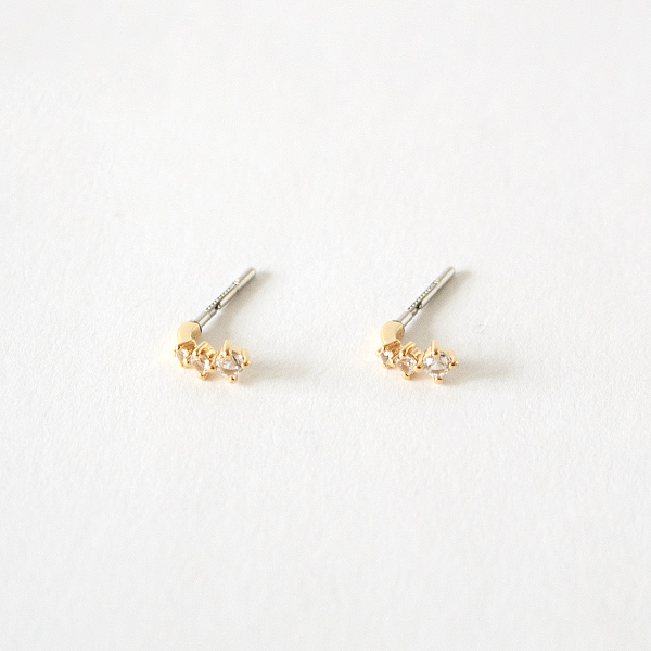 キャッチレスピアス HONESTY DEW(White) キャッチレスピアス HONESTY DEW(White)