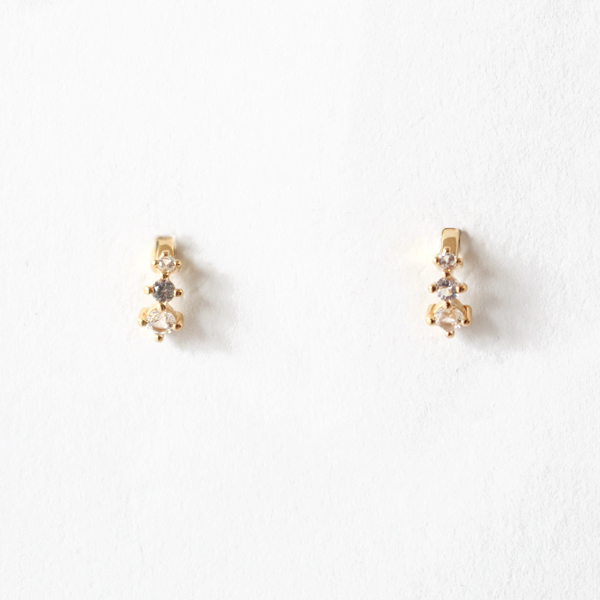 キャッチレスピアス HONESTY DEW(White)