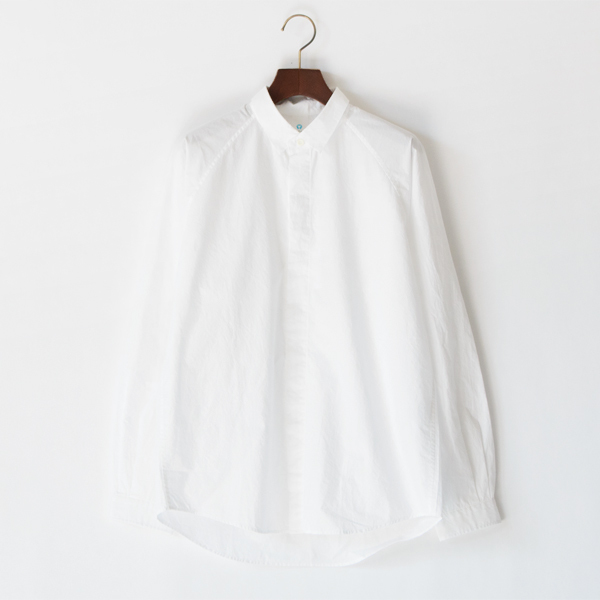 ラグランスリーブシャツ　WHITE