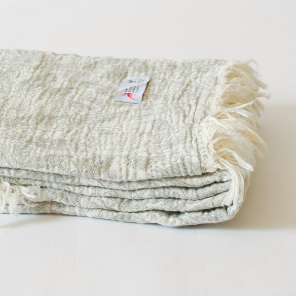 コットンスロー（140×200） フルーツ(オリーブ)