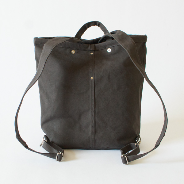 防水パラフィン帆布 2WAYバックパック MOFIN S(CHARCOAL GRAY)
