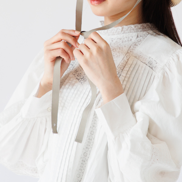 リボンを結んでアレンジ