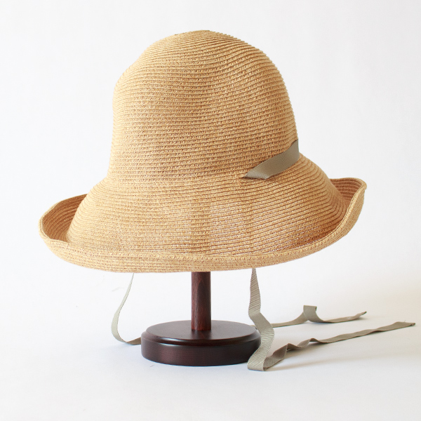 【別注】ハット leonie(NATURAL / ベージュリボン)