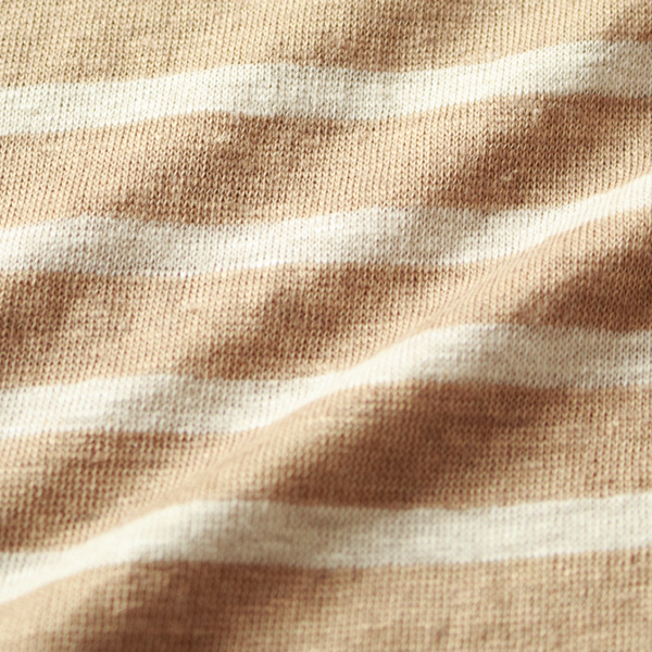 メランジ調のやわらかなボーダー(BEIGE)