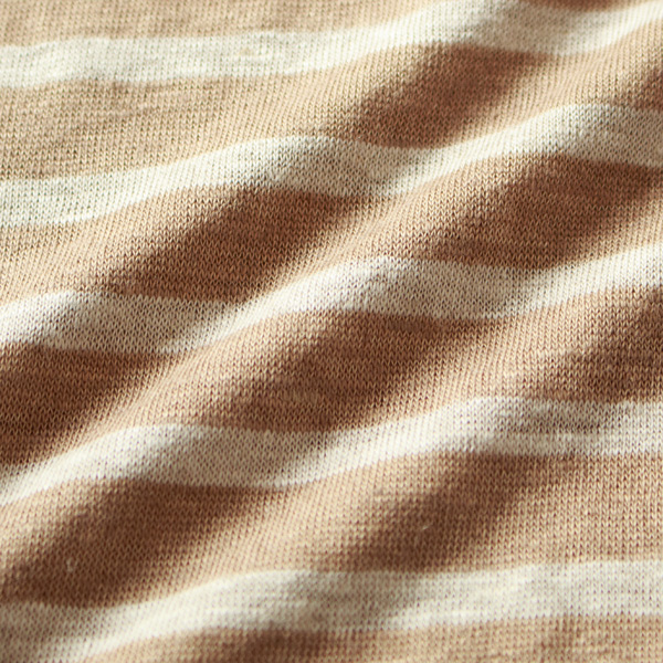 メランジ調のやわらかなボーダー(BEIGE)
