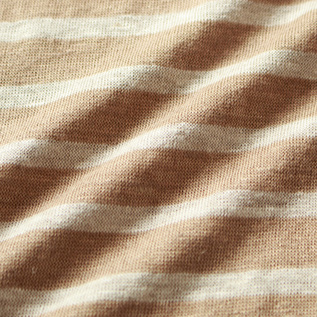 メランジ調のやわらかなボーダー(BEIGE)