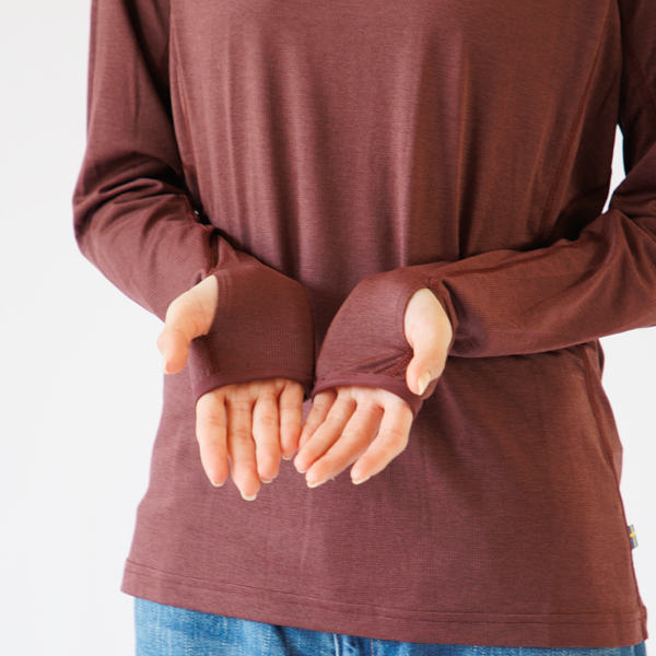 袖口のサムホール