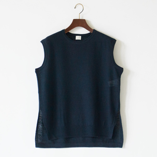 リネンクルーネックニットベスト