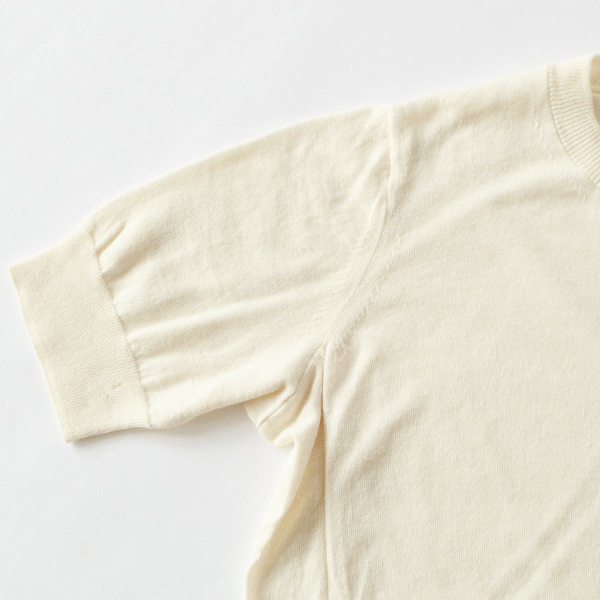 コットンシルク クルーネックニット半袖プルオーバー/C.T.plage(シー コットンシルク クルーネックニット半袖プルオーバー/C.T.plage(シー