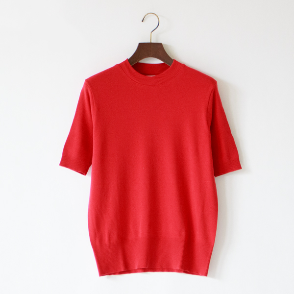 クルーネック5分袖ニットソー（ANTARES）