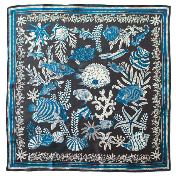 シルクスカーフ 65×65(NEPTUNE)