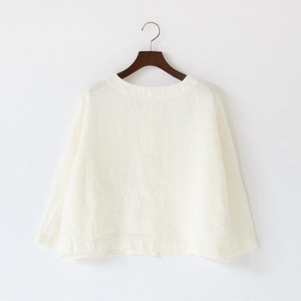 2WAYリネントップス エミール（ホワイト）