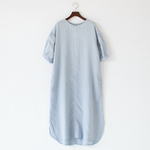 リネンワンピース ドロシー（ブルーパール）