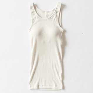 Bra padded ribbed tank top