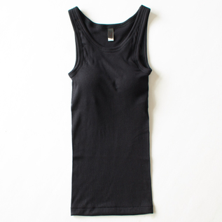 Bra padded ribbed tank top