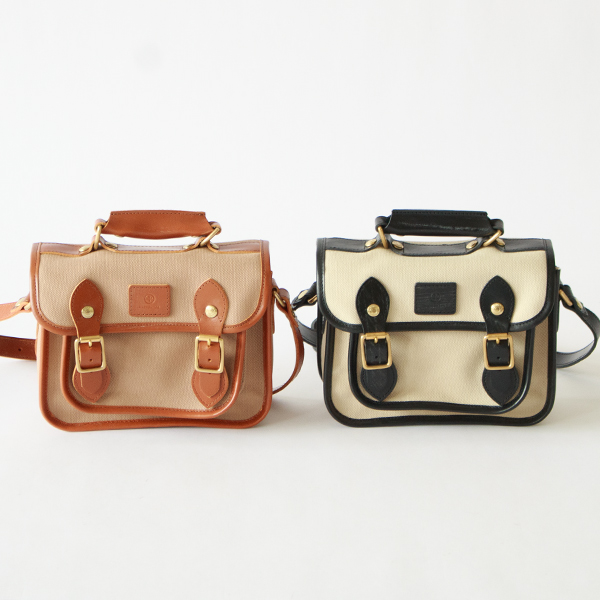 キャンバスサッチェルバッグ 9INCH