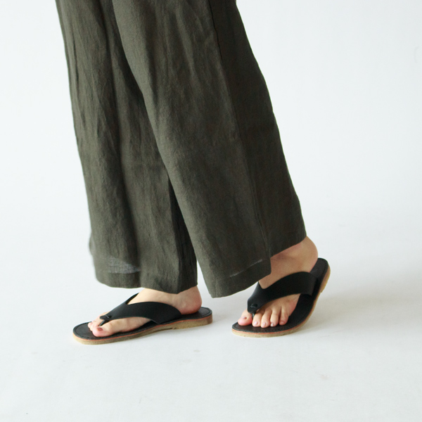 レザーサンダル AERO BLACK