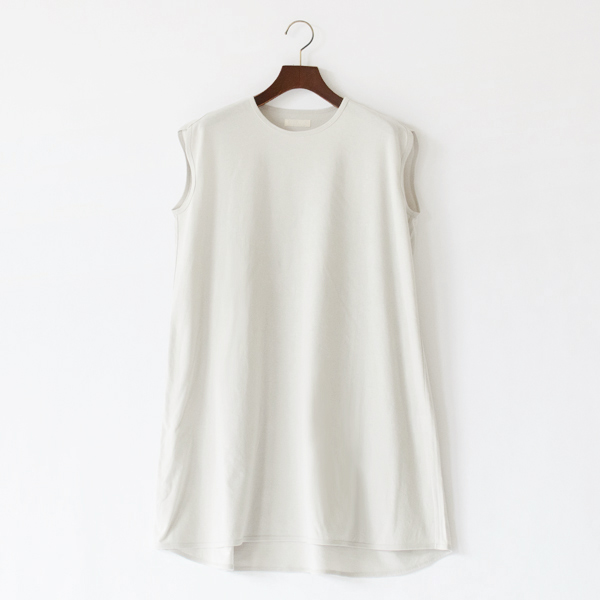 オープンノースリーブチュニック（Light Grey）