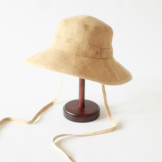 Embedded Ribbon wide Brim Hat