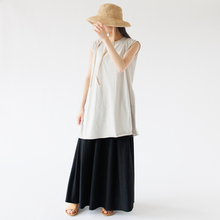 リボンワイドブリムハット(Beige) リボンワイドブリムハット(Beige)