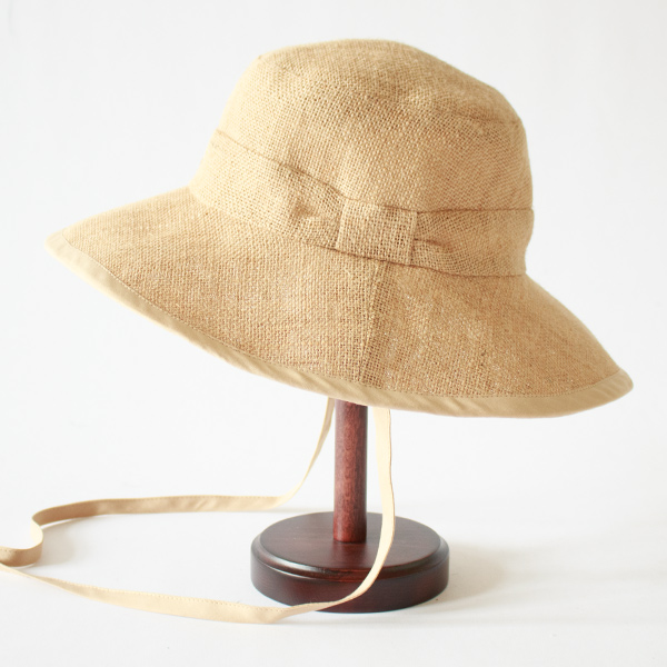 リボンワイドブリムハット（Beige）