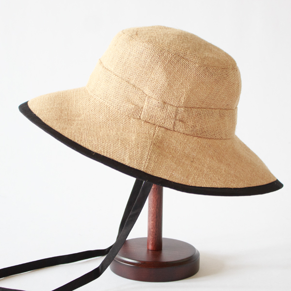 リボンワイドブリムハット（Black）