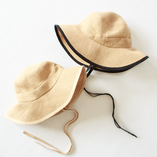 リボンワイドブリムハット