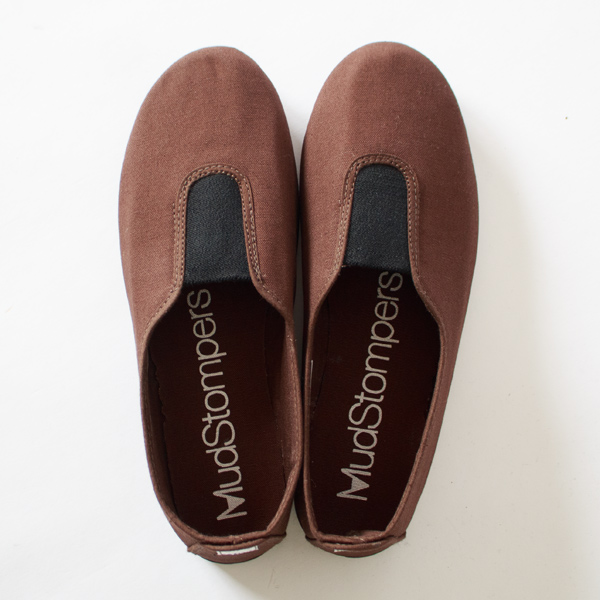 キャンバススリッポン　DK BROWN