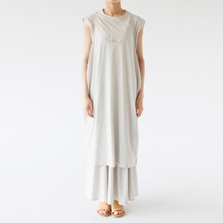 ワイドオープンスリップドレス（Light Grey）