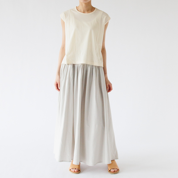 ハイゲージ天竺 スリーブレストップに合わせて