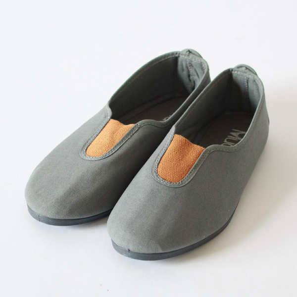 キャンバススリッポン　GRIS OSCURO 
