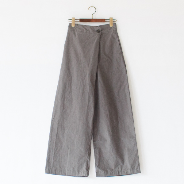 ハイカウントコットンダンプ ラップパンツ(GREY) ハイカウントコットンダンプ ラップパンツ(GREY)