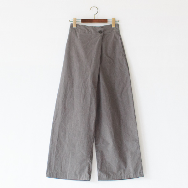  ハイカウントコットンダンプ ラップパンツ(GREY)