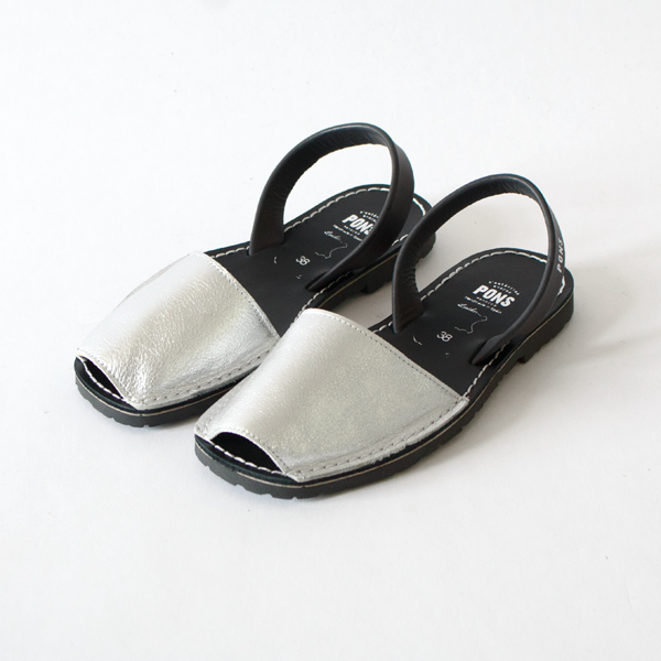 【別注】アバルカサンダル　Plata Negro