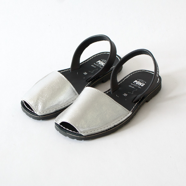 【別注】アバルカサンダル　Plata Negro