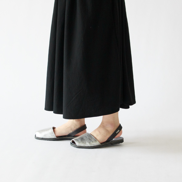 【別注】アバルカサンダル　Plata Negro