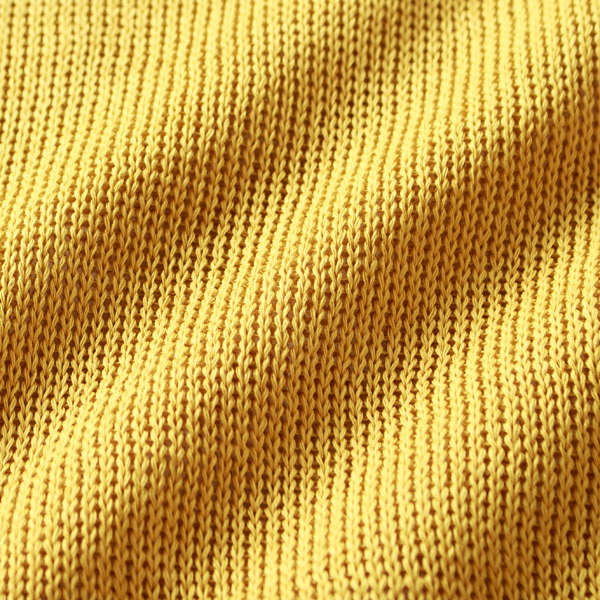 コットンでありながらリネンのようなハリとコシを持っています(イエロー)