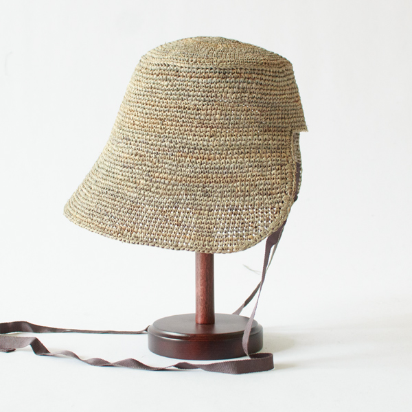 ラフィアハット adam(Grey)