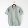 Vネック ショートスリーブTシャツ GREEN.GREY