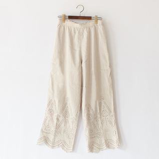 Linen and Cotton Lace Pants